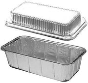Handi-Foil 2 lb. Aluminum Foil Loaf Bread Pan Tin w/Dome Lid Heavy Duty (pack of 200)