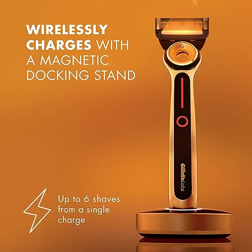 Gillette Gold Heated Razor Kit / 1 Count (Pack of 1) / N/A Cartridge Razors
