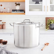 Winco 20 Quarts / Pot With Cover / Silver Stockpots