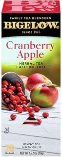 Bigelow Tea Cranberry Apple Herbal Tea, 28/Box, Sold as 1 Box, 8PACK , Total 8 Box