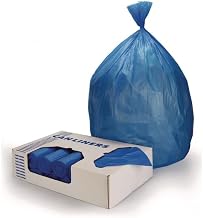 Heritage Z6043HXR01 High-density Waste Can Liners, 23 Gal, 14 Mic, 30 X 43, Blue, 25 Bags/roll, 10 Rolls/carton