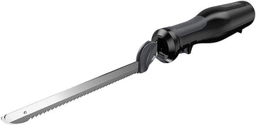 Black and Decker Electric Knife, 7-Inch Stainless Steel Blades, Black