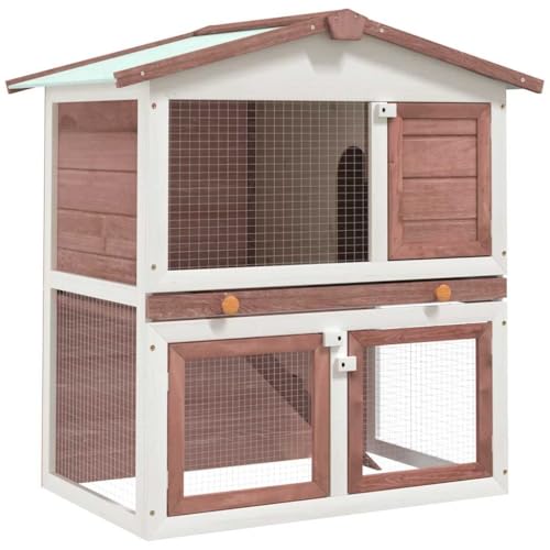 vidaXL White,Wood / 80.3"L x 17.7"W x 33.5"H / Durable Outdoor Pens & Hutches