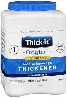 Thick-It 2 Instant Food and Beverage Thickener, Unflavored Concentrated Powder - 36 oz, Pack of 3