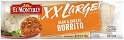 El Monterey XX Large Bean and Cheese Burrito, 9.5 Ounce -- 12 per case.
