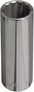 KLEIN TOOLS 65828 11/16-Inch Deep 12-Point Socket, 1/2-Inch Drive