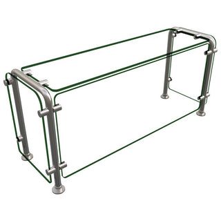 Hatco ED20 Glass Sneeze Guard, 18" High, Clear - 36" 12"