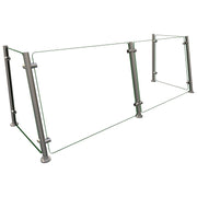 Hatco EP15 Glass Sneeze Guard, 22" High, Clear - 60" Two Bays