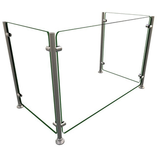 Hatco EP5 Glass Sneeze Guard, 25" High, Clear - 36" 1 Bay