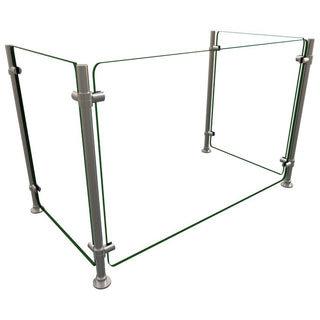 Hatco EP5-RING Glass Sneeze Guard, 25" High, Clear - 36" 1 Bay