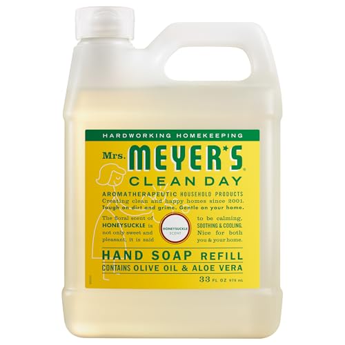 Mrs. MEYER'S 33 Fl Oz (Pack of 6) / Honeysuckle / Assorted Hand Wash