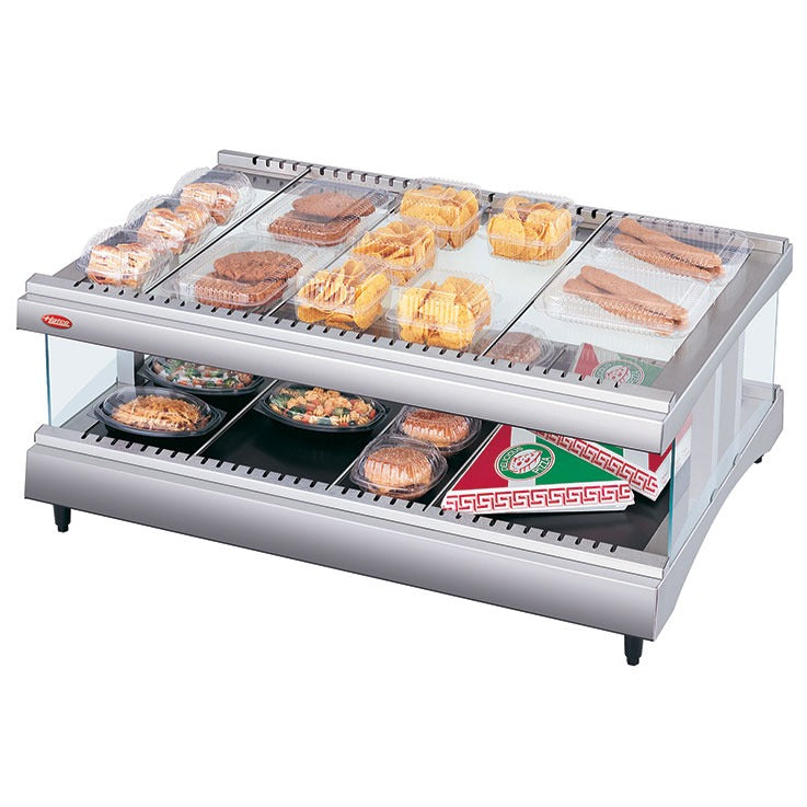 Hatco GR3SDH-39 Glass Merchandising Warmer, 39 3/16" Wide, 120V - Gray