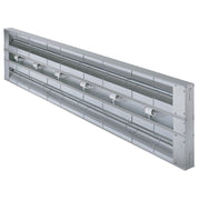 Hatco GRAML-96D 6" Aluminum Warmer, 96" Wide, Silver - 120/208V