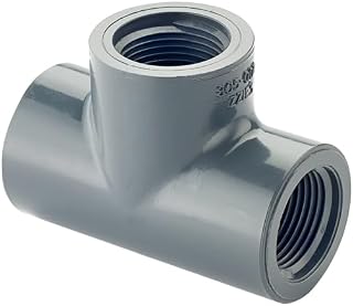 Krowne 23-201 Hydrosift 3/4" NPT Female Tee Fitting, Gray for Water Filters