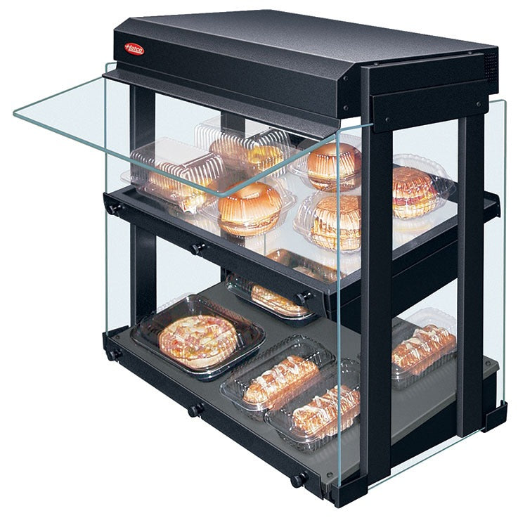 Hatco GRHW-1SGDS Glass Mini-Merchandising Warmer, 22 5/8" Wide, 120V - White