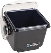 San Jamar Mini Dome Condiment Holder Chillable with Dome Lid for Kitchen, Bar, And Restaurants, Plastic, 1 Quart, Black