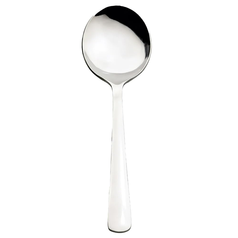 7 3/10" Soup Spoon with 18/0 Stainless Grade by Browne Foodservice – 7.60x3.50x2.00, In Description, Check Images, Model 503813