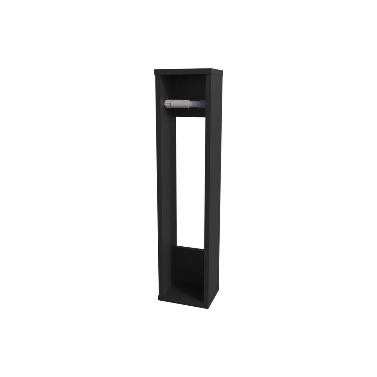 Freestanding Toilet Paper Holder Stand - Black Bathroom Dispenser by HomeStock – Model FM11031MLW-1335