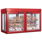 Hatco LFST-48-2X Stainless Steel Merchandising Cabinet, 48 7/8" Wide, Black - 120/208V