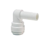Plug in Elbow by John Guest – 3/8OD Stem - 3/8OD, White, Model PP221212W