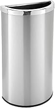 Commercial Zone Precision Series Half Moon Indoor Trash Can, Stainless Steel, 8 Gal. (780929)