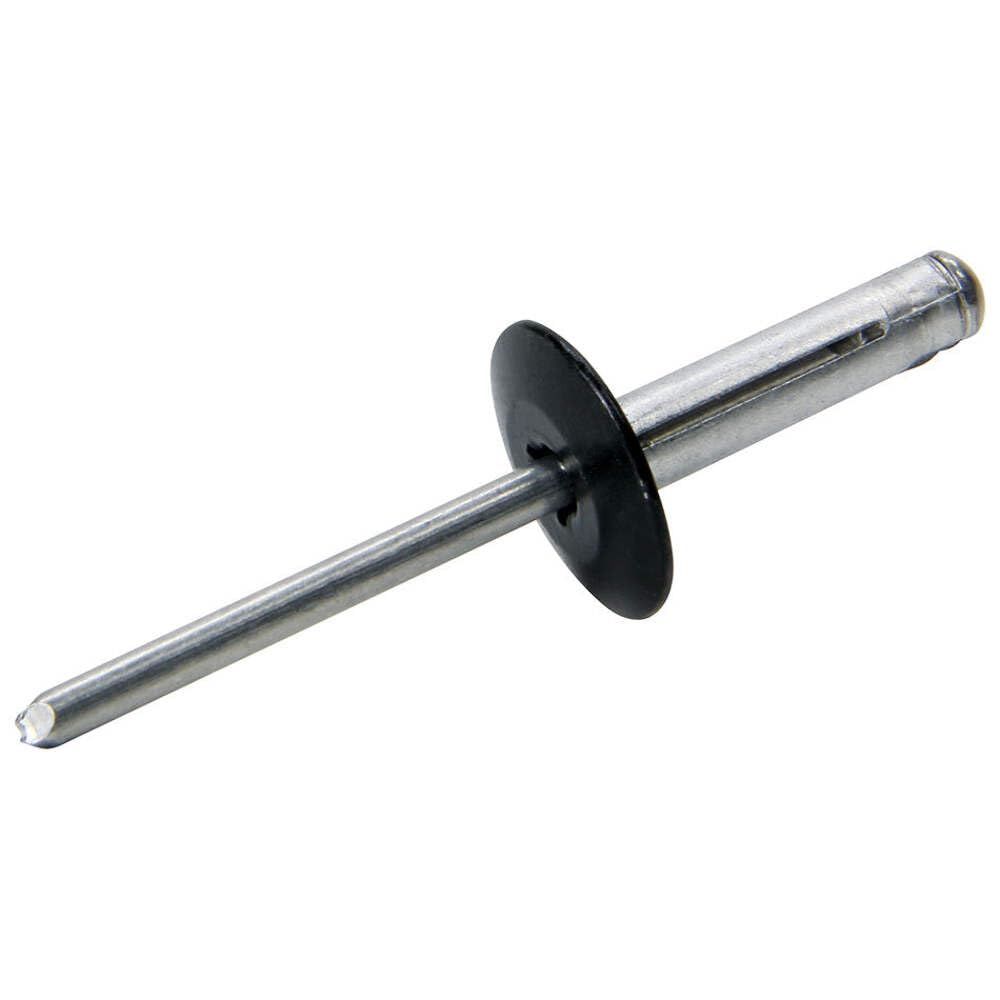 Lg Hd Rivet 250Pk Black Flange Type Alum Mandrel by Allstar Performance – 0.625 in, Model ALL18063