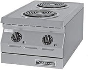 Garland ED-15HSE Designer Series Electric Countertop Hotplate 15"W with (2) 9" Sealed Solid Burners & Individual Six Position Controls