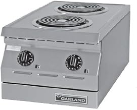 Garland ED-15HSE Designer Series Electric Countertop Hotplate 15"W with (2) 9" Sealed Solid Burners & Individual Six Position Controls