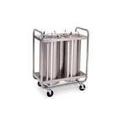 Adjust-a-Fit Heated Dish Dispenser with Open Tubular Frame by Lakeside – Commercial Grade
