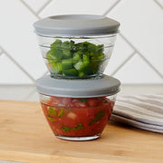 Anchor Hocking 1 Cup, 6-Piece Set (3 Bowls and 3 Lids) / Clear / Classic Mixing Bowls
