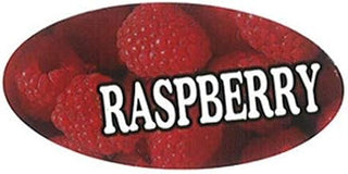 Specialty Printing Oval Raspberry Flavor Label, 1.96" x 31/32" | 1000/Roll