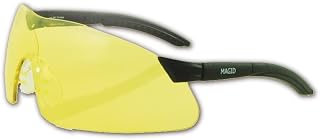 MAGID Y40BKA Gemstone Quartz Protective Eyewear, Amber Lens and Black Frame (One Pair)
