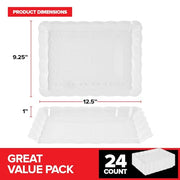 Stock Your Home 12 / Colorless / Classic Serving Trays