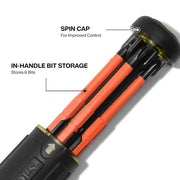 KLEIN TOOLS 6-in-1 / Orange/Black / 1 Screwdriver Sets