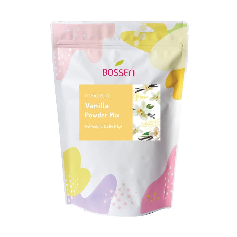 Bubble Tea Powder Mix (Vanilla) by Bossen – 35.2 Ounce (Pack of 1), Model sample_sku_81679
