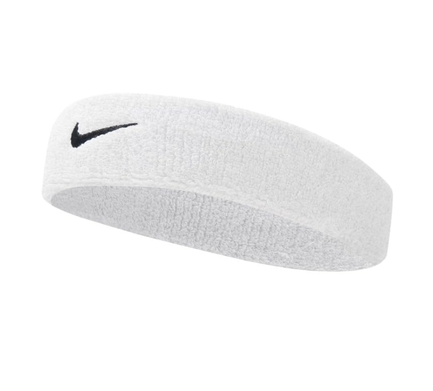 Premier Training Sport Headband - Thick by Nike – Polyester, White, Model Nike Premium Head Tie