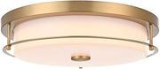 Kolson 16" Led Flush Mount in Satin Gold