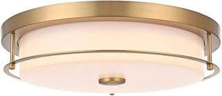 Kolson 16" Led Flush Mount in Satin Gold