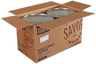 Savor Imports Whole Sweety Peppers, 105 Ounce, 2 per Case, Ready to Use, Kosher Certified, Ambient Temperature Storage