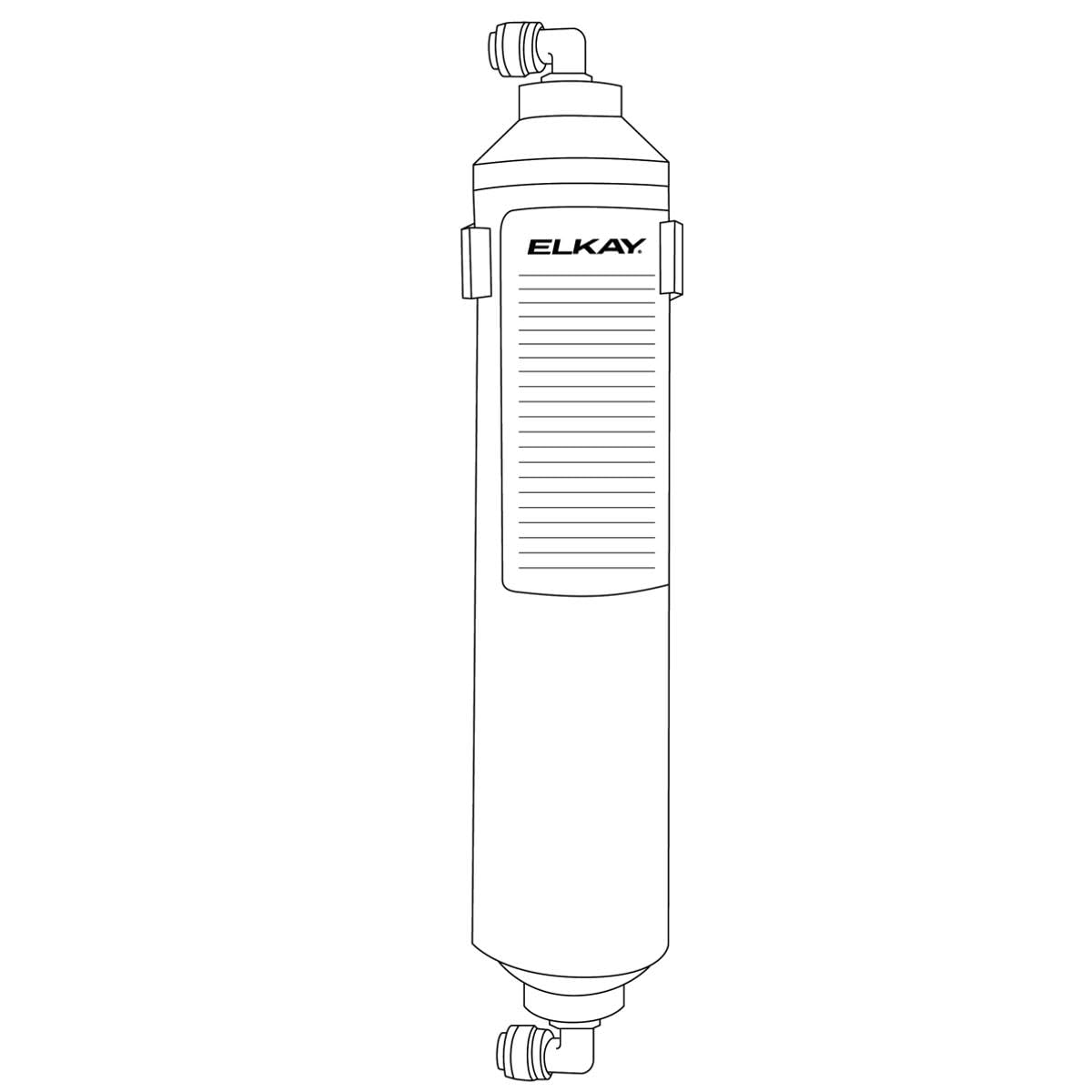 Aqua Sentry Replacement Filter by Elkay – 1 Count (Pack of 1), Plastic, White, Model 56192C