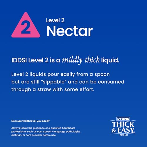 Thick & Easy Water (Hint of Lemon) / 4 Fl Oz (Pack of 24) / Nectar Iced Tea
