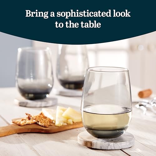 Libbey Classic Smoke 6 (15.25 oz) / 15.3 Ounces / Modern Wine Glasses