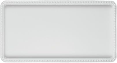 Elite White Melamine Serving Tray 15"L x 8"W x 1"H