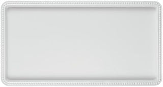 Elite White Melamine Serving Tray 15"L x 8"W x 1"H