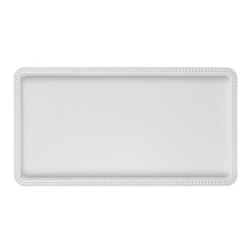 Elite White Melamine Serving Tray 15"L x 8"W x 1"H by Elite Global Solutions – 15" x 8" x 1", Melamine, Display White, Model M1581-NW