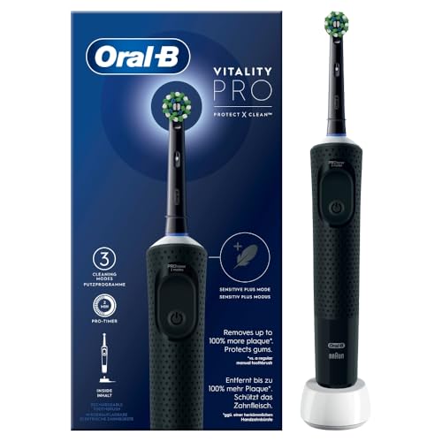Oral-B Black / 1 Count (Pack of 1) / 1 brush + 1 head Rotating