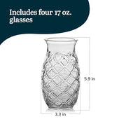 Libbey Tiki Pineapple / 17 Ounces / Tiki Mixed Drinkware Sets