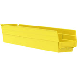 30124 Plastic Shelf Bin Nestable - 4-1/8"D x 23-5/8"D x 4"H Yellow - Lot of by Akro-Mils – Plastic, Yellow, Pack of 12, Model 30124YELLO