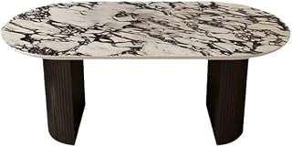 Mesa para Centro De Sala Marble Dining Table Modern Dining Table Small Household Cream Style Coffee Table(180x80x75cm)