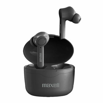 Sync Up True Wireless Bluetooth Earbuds by Maxell – One Size, Silicone, Black, Model 199899